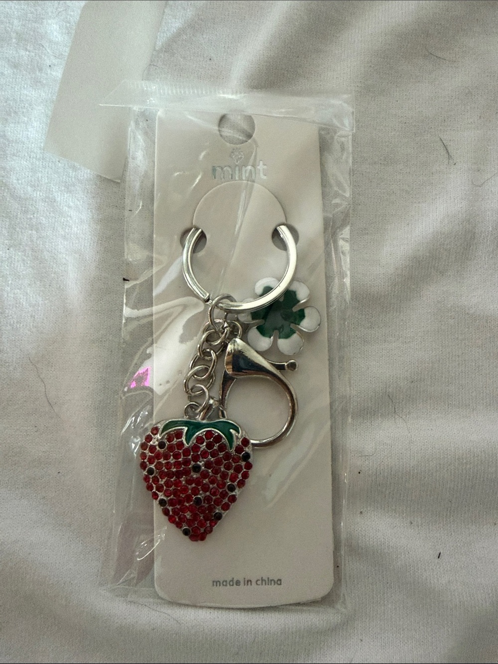 Strawberry bagcharm/keychain